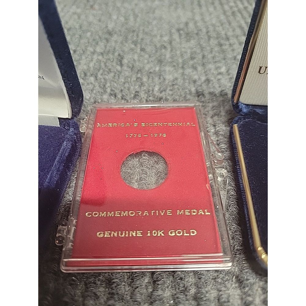 US Mint 2003‎ American Eagle $5 Gold Coin Box Bicentennial Medal Holder NO COINS - Picture 4 of 7